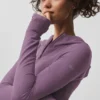 Bluza z kapturem Sway z zamkiem na całej długości – Plum Kiss