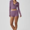 Bluza z kapturem Sway z zamkiem na całej długości – Plum Kiss