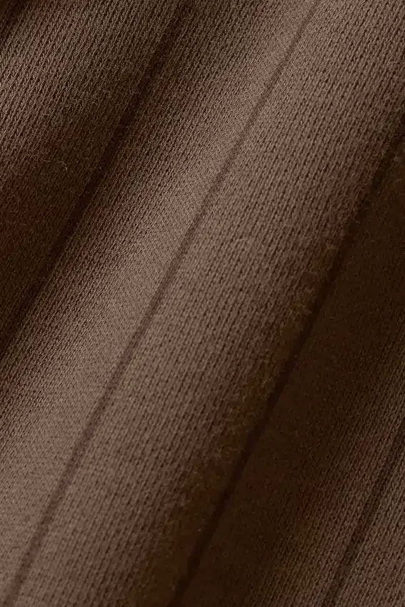 Bluza z kapturem w prążki – prążki w kolorze espresso