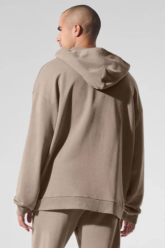 Bluza z kapturem w stylu vintage „Chill” – wykończenie „Gravel Wash”