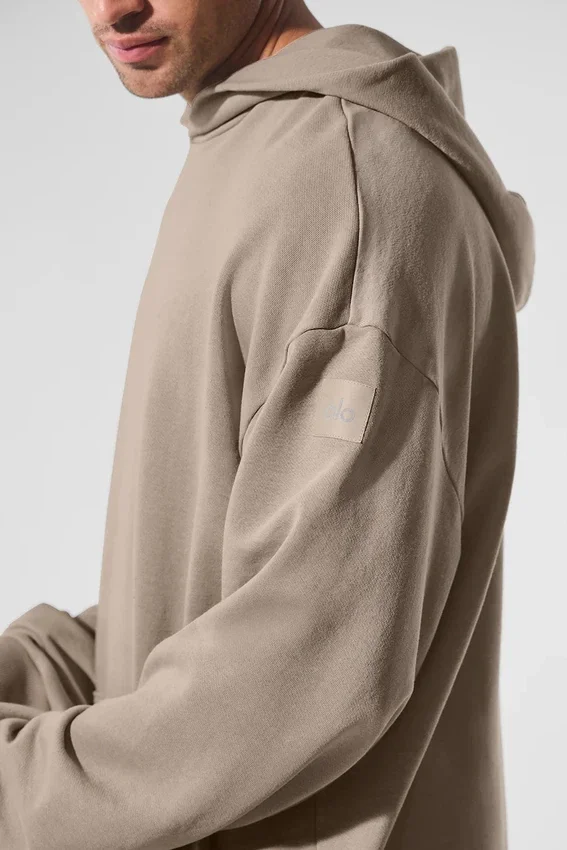 Bluza z kapturem w stylu vintage „Chill” – wykończenie „Gravel Wash”