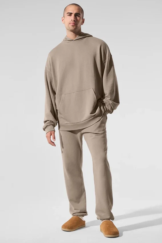 Bluza z kapturem w stylu vintage „Chill” – wykończenie „Gravel Wash”