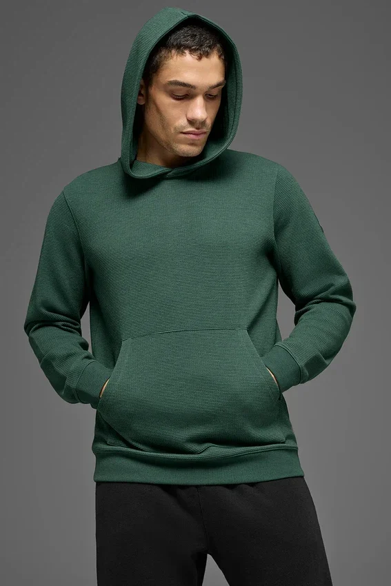 Bluza z kapturem Waffle Lounge – Clover Green