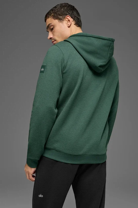 Bluza z kapturem Waffle Lounge – Clover Green
