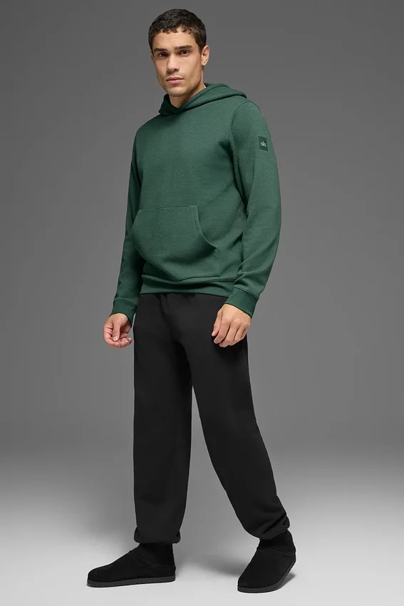Bluza z kapturem Waffle Lounge – Clover Green