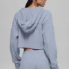 Bluza z kapturem „Winter Bliss” z dzianiny warkoczowej – Winter Frost