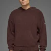 Bluza z kapturem z dzianiny o fakturze – Brownstone