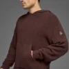Bluza z kapturem z dzianiny o fakturze – Brownstone