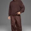 Bluza z kapturem z dzianiny o fakturze – Brownstone
