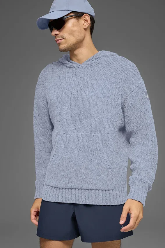 Bluza z kapturem z dzianiny o fakturze – Winter Frost