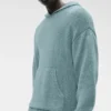 Bluza z kapturem z dzianiny teksturowanej – Desert Sage
