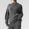 Bluza z kapturem z wełny i kaszmiru z serii New Class – Platinum Grey