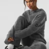 Bluza z kapturem z wełny i kaszmiru z serii New Class – Platinum Grey