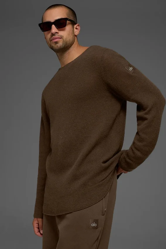 Bluzka z długim rękawem Cashmere Reform – Espresso