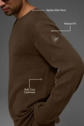Bluzka z długim rękawem Cashmere Reform – Espresso