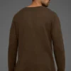 Bluzka z długim rękawem Cashmere Reform – Espresso