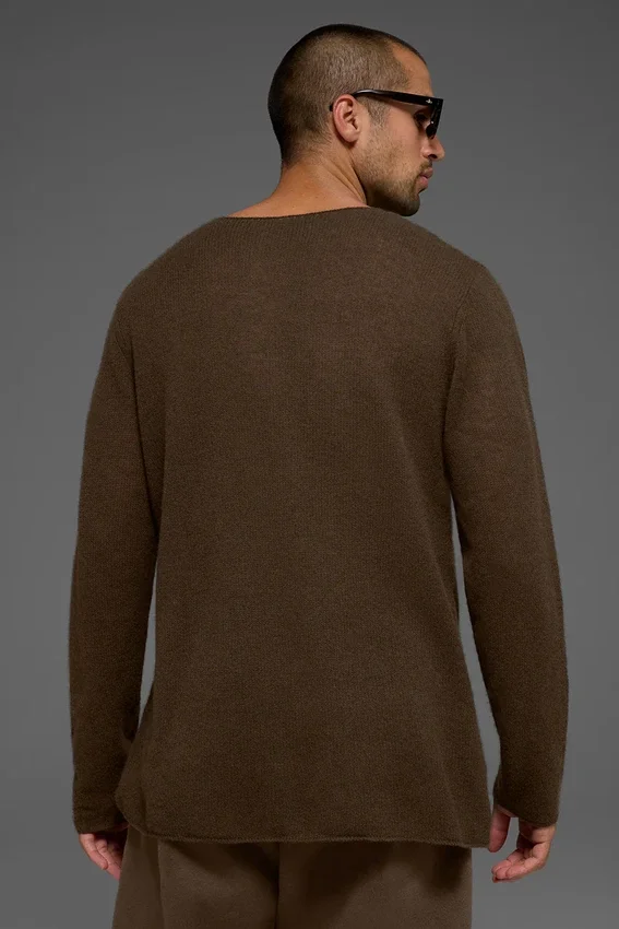 Bluzka z długim rękawem Cashmere Reform – Espresso