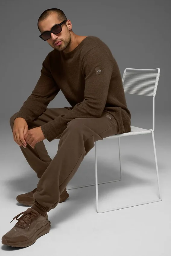 Bluzka z długim rękawem Cashmere Reform – Espresso