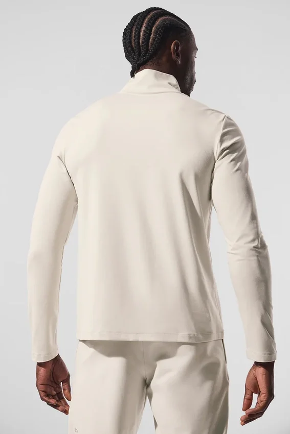Bluzka z długim rękawem Conquer 1/4 Zip Reform – kolor kości