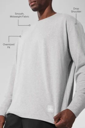 Bluzka z długim rękawem Double Take – Athletic Heather Grey