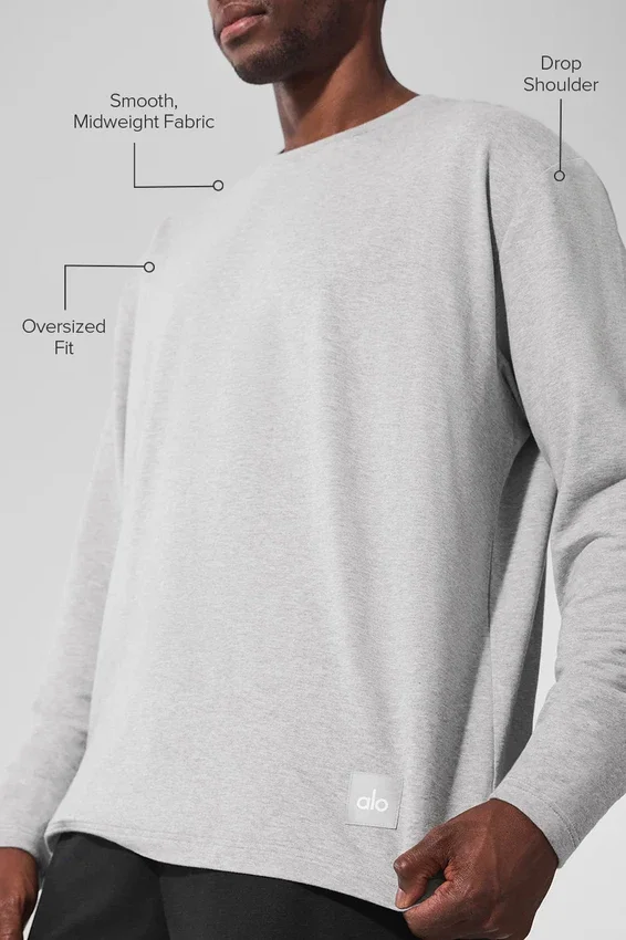 Bluzka z długim rękawem Double Take – Athletic Heather Grey