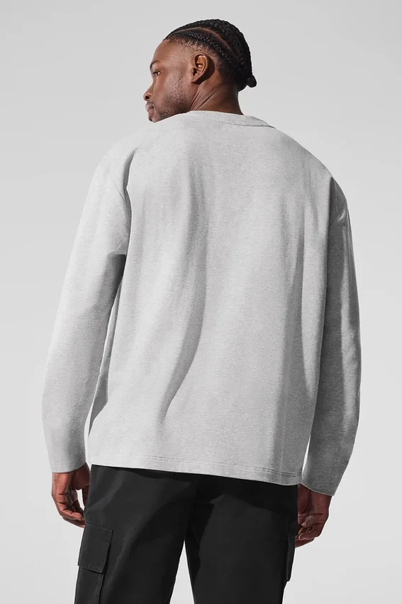 Bluzka z długim rękawem Double Take – Athletic Heather Grey