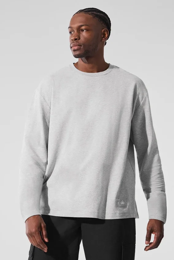 Bluzka z długim rękawem Double Take – Athletic Heather Grey