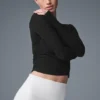 Bluzka z długim rękawem „Gather” – czarna