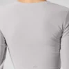 Bluzka z długim rękawem Washed Alosoft Crop Finesse – kolor Grey Sky Wash
