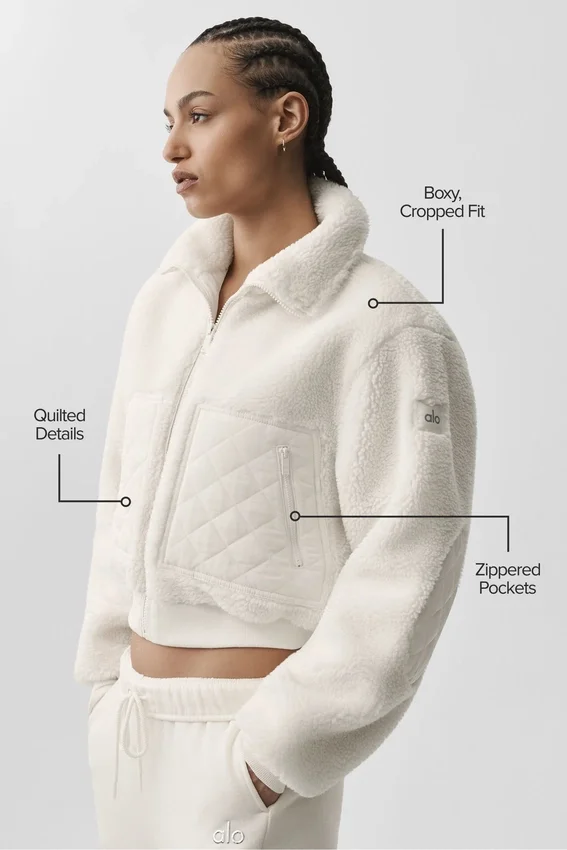 Bomber Sherpa Edge – Ivory