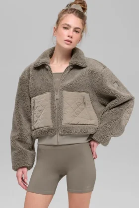 Bomber Sherpa Edge – jasne kakao