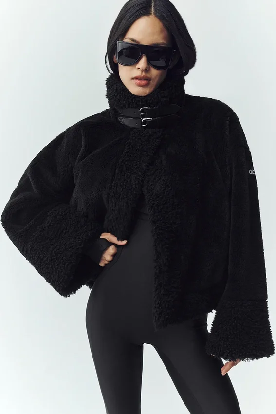 Bomber Sherpa Fireside – czarny