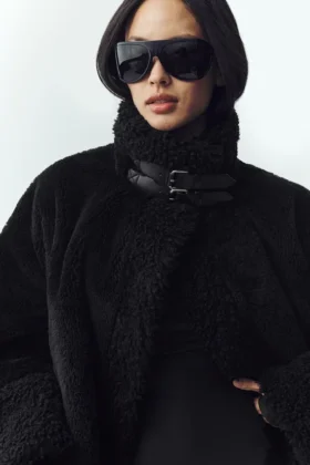 Bomber Sherpa Fireside – czarny
