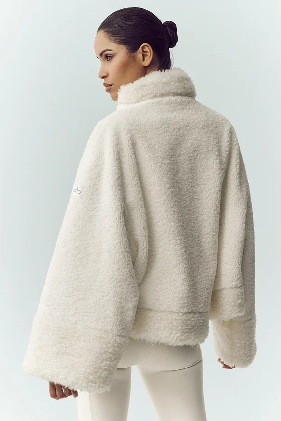 Bomber Sherpa Fireside – kolor kości słoniowej