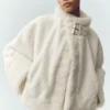 Bomber Sherpa Fireside – kolor kości słoniowej