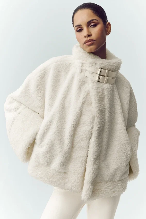 Bomber Sherpa Fireside – kolor kości słoniowej