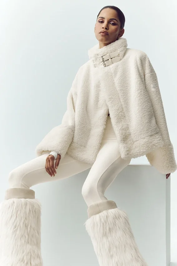 Bomber Sherpa Fireside – kolor kości słoniowej