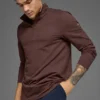 Conquer 1/4 Zip Reform z długim rękawem – Brownstone