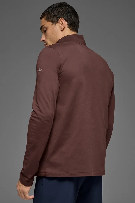 Conquer 1/4 Zip Reform z długim rękawem – Brownstone