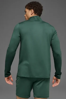 Conquer 1/4 Zip Reform z długim rękawem – Clover Green