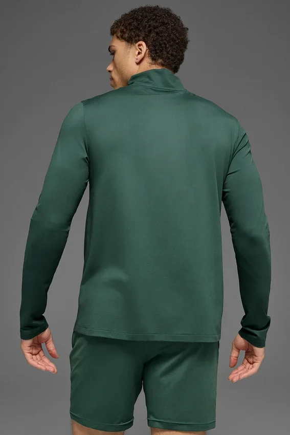 Conquer 1/4 Zip Reform z długim rękawem – Clover Green