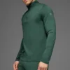 Conquer 1/4 Zip Reform z długim rękawem – Clover Green
