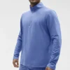 Conquer 1/4 Zip Reform z długim rękawem – niebieski prowansalski