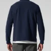Conquer Max z wysokim kołnierzem i zamkiem na całej długości – granatowy
