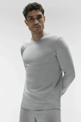 Conquer Reform – bluza z okrągłym dekoltem i długim rękawem – kolor Athletic Heather Grey