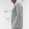 Conquer Reform – bluza z okrągłym dekoltem i długim rękawem – kolor Athletic Heather Grey