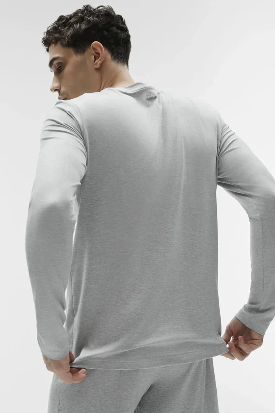 Conquer Reform – bluza z okrągłym dekoltem i długim rękawem – kolor Athletic Heather Grey