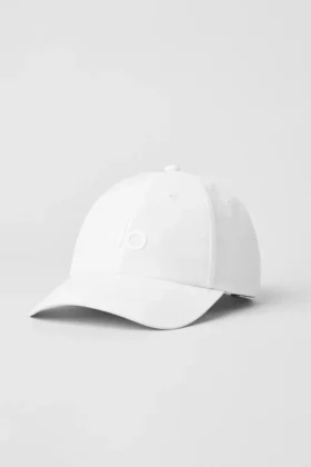 Czapka sportowa na czas wolny – biała/biała