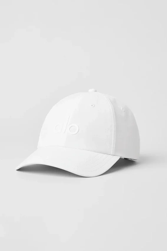 Czapka sportowa na czas wolny – biała/biała
