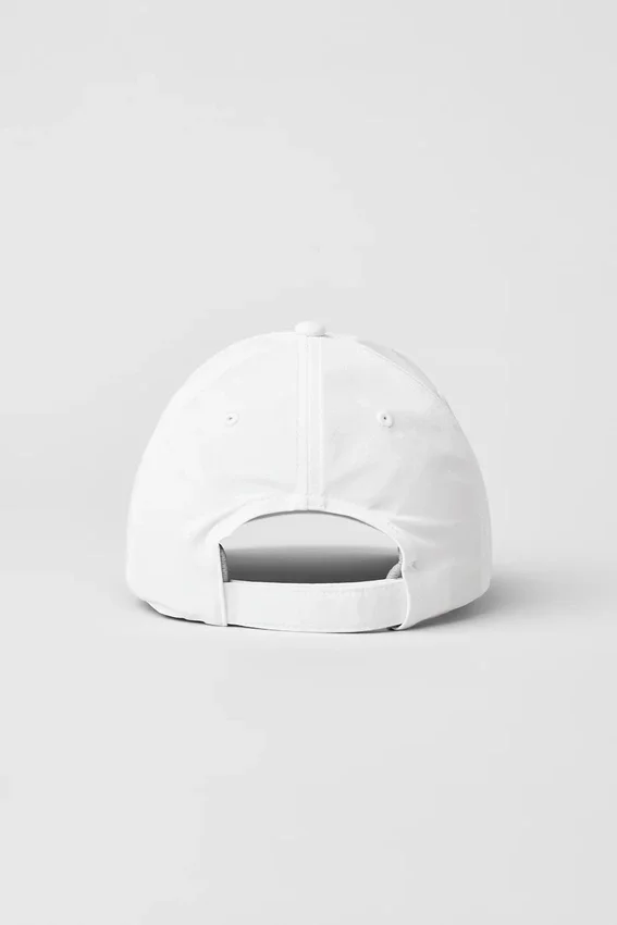 Czapka sportowa na czas wolny – biała/biała